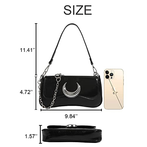 Multi-Ways Crescent 2000s Y2k Shoulder Bag