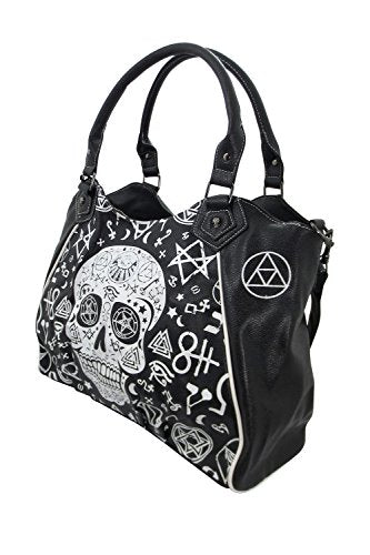 Gothic Rockabilly Skull Pentagram Shoulder Bag Secondary image