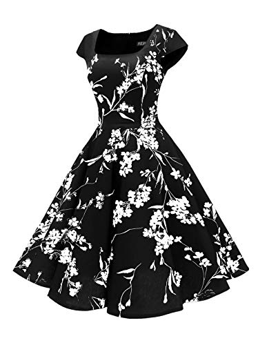 Women's Cocktail Dress 1950s Retro Swing Dress