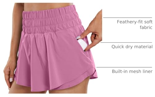 CRZ YOGA Ruffle Skirt Overlay Athletic Shorts