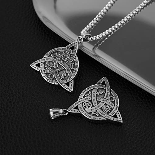Triple Goddess Celtic Knot Necklace