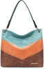 Hobo Shoulder Handbag with Back Pocket