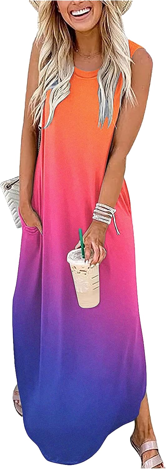 CHUNTIANRAN Maxi Dresses for Women Summer Outfits Boho Beach Long Dresses Casual Sundresses Resort Wear for Women 2026