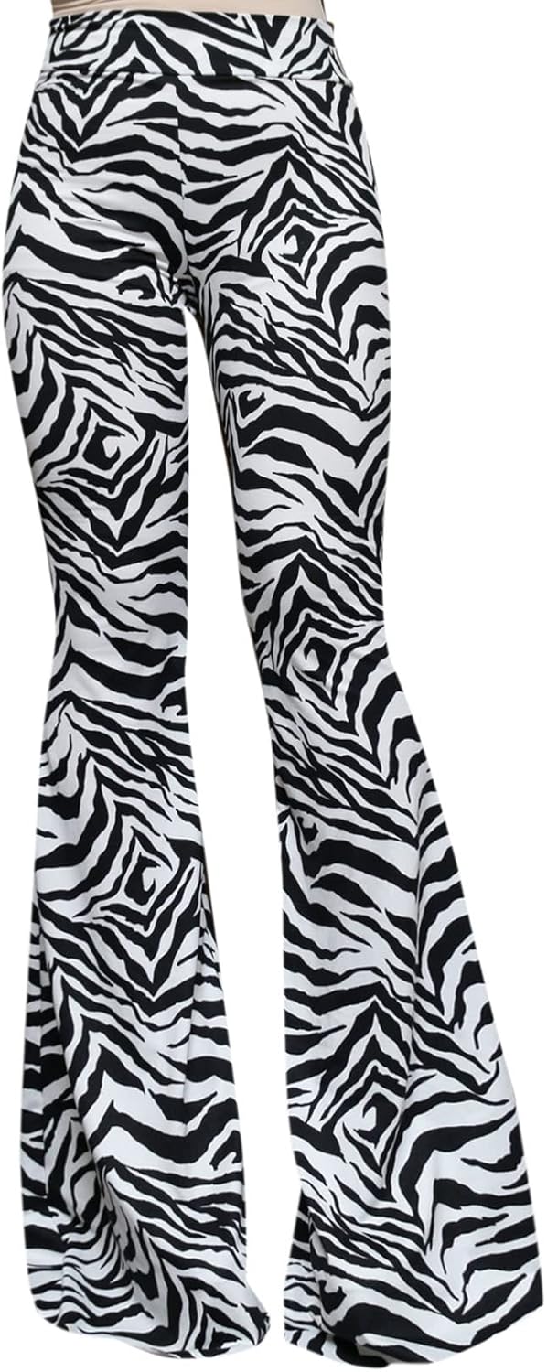 Women's High Waist Wide Leg Long Palazzo Bell Bottom