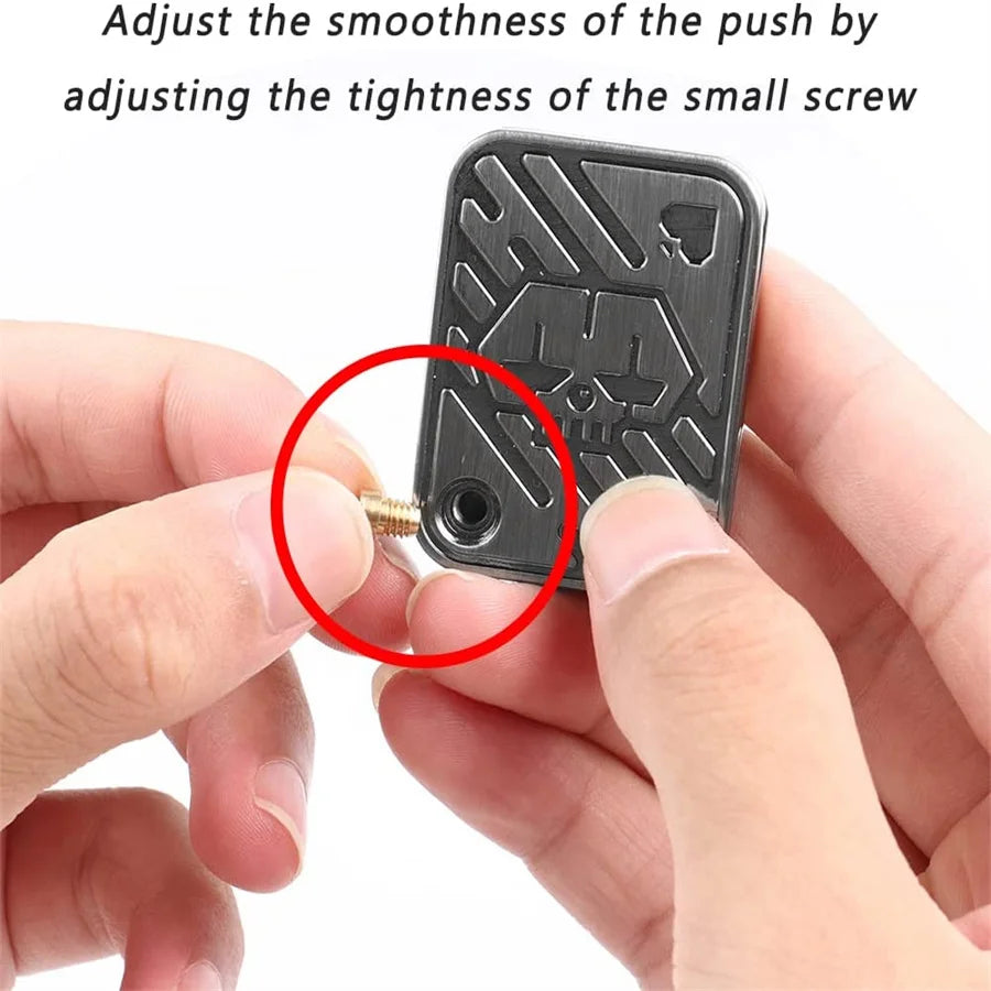 Metal Poker Card Fidget Slider – Haptic Coin Toy