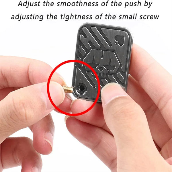 Metal Poker Card Fidget Slider – Haptic Coin Toy