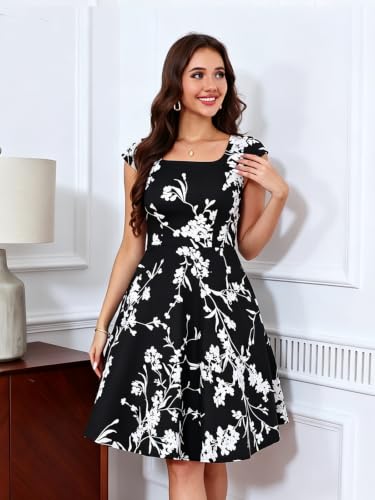 Women's Cocktail Dress 1950s Retro Swing Dress