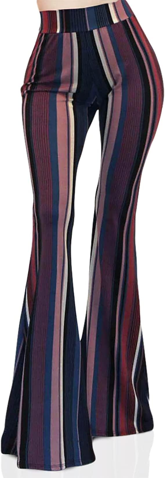 Women's Usa Lightweight Boho Comfy Stretchy Bell Bottom