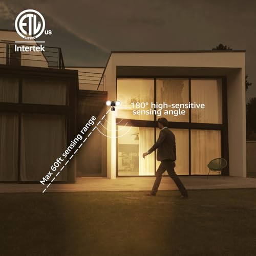 Dusk-to-Dawn Motion Sensor LED Flood Light