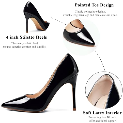 Elisabet Tang Women's High Heels Pumps Closed Pointed Toe Stiletto