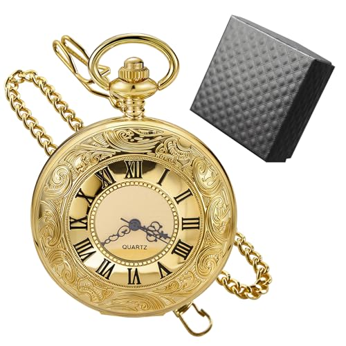 Vintage Pocket Watch Roman Numerals Scale Steampunk Hollowed Out Quart Main image