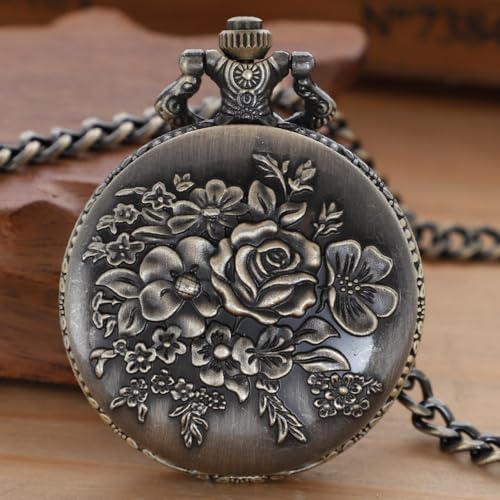 Animal Patch Pocket Watch, Carved Animal Design Patch Pocket Watch for
