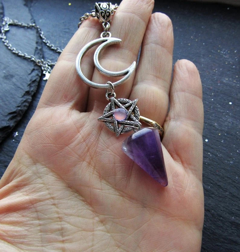 Pentagram Necklace - Wiccan Pendant Jewelry