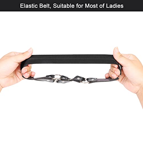 Adjustable Leg Garter Belt, Elastic Punk Cross Thigh Garters for Women, 1 Pair