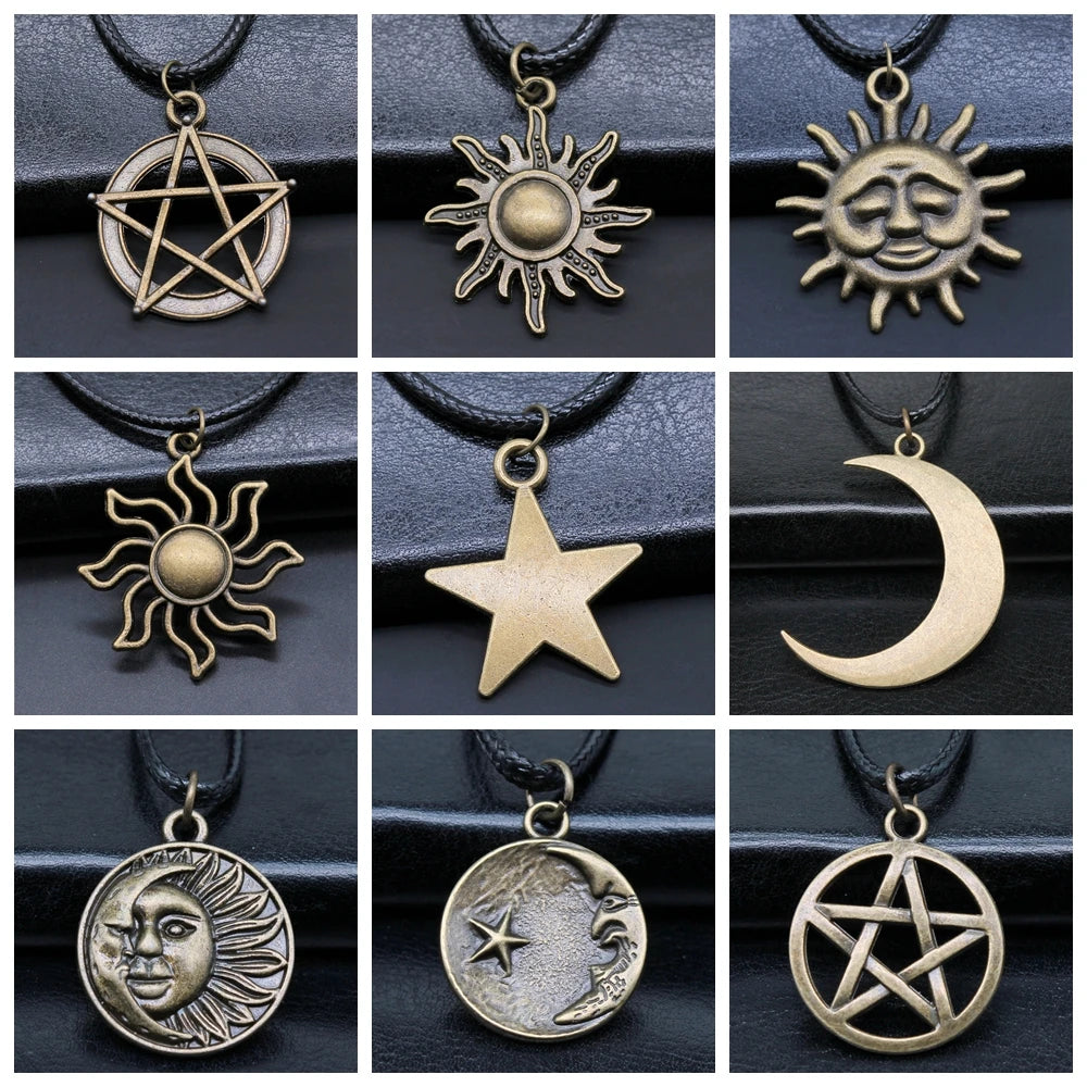 Pentagram Necklace - Wiccan Pendant Jewelry