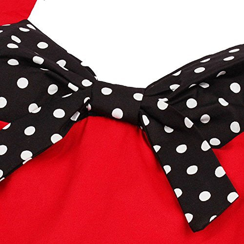 1950s Rockabilly Swing Dress — 50s Pinup Halterneck A-Line