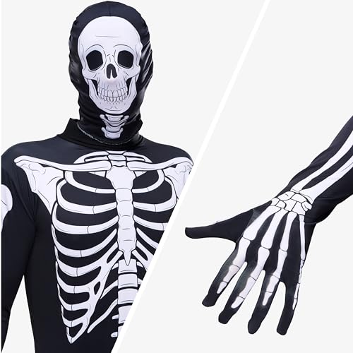Spooktacular Creations Halloween Grow in the Dark Skeleton Costume Men