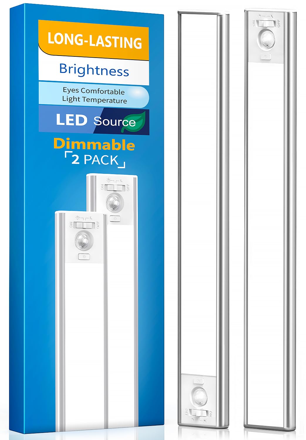 Under Cabinet Lighting, LED Motion Sensor LED Light for Kitchen(2 Pack)