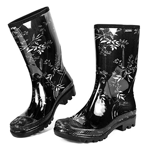 Women's Wide Calf Waterproof Rain Boots – Seamless Pvc Boots Main image