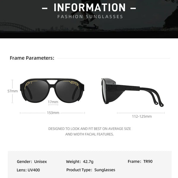Retro Steampunk Wrap Goggles – UV400