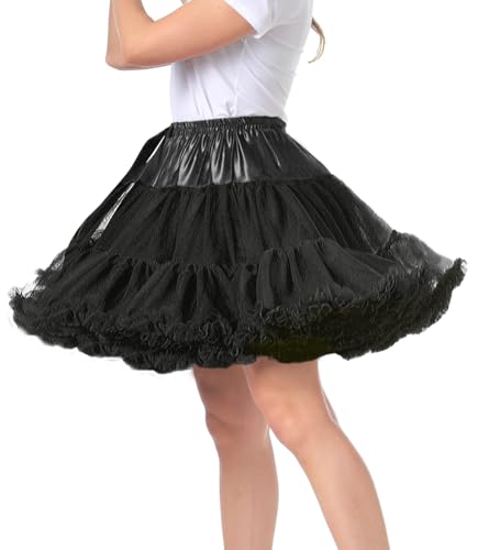 Women's High-Waist Mesh Tulle Petticoat Underskirt — Fluffy Ballet Tutu