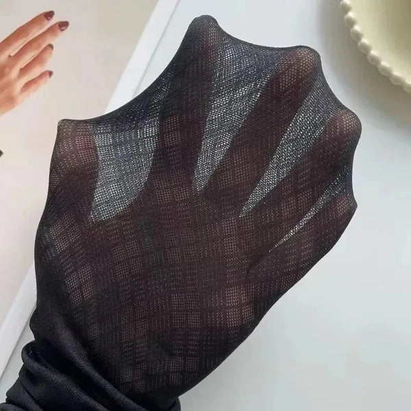 Sexy Black Houndstooth Nightclub Stockings
