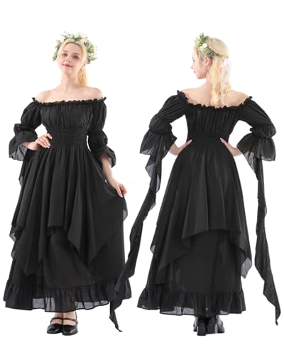 Renaissance Dress Women Victorian Dresses White Fairy Witch Wedding Dress