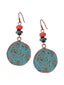 Antique Turquoise Bohemian Drop Earrings