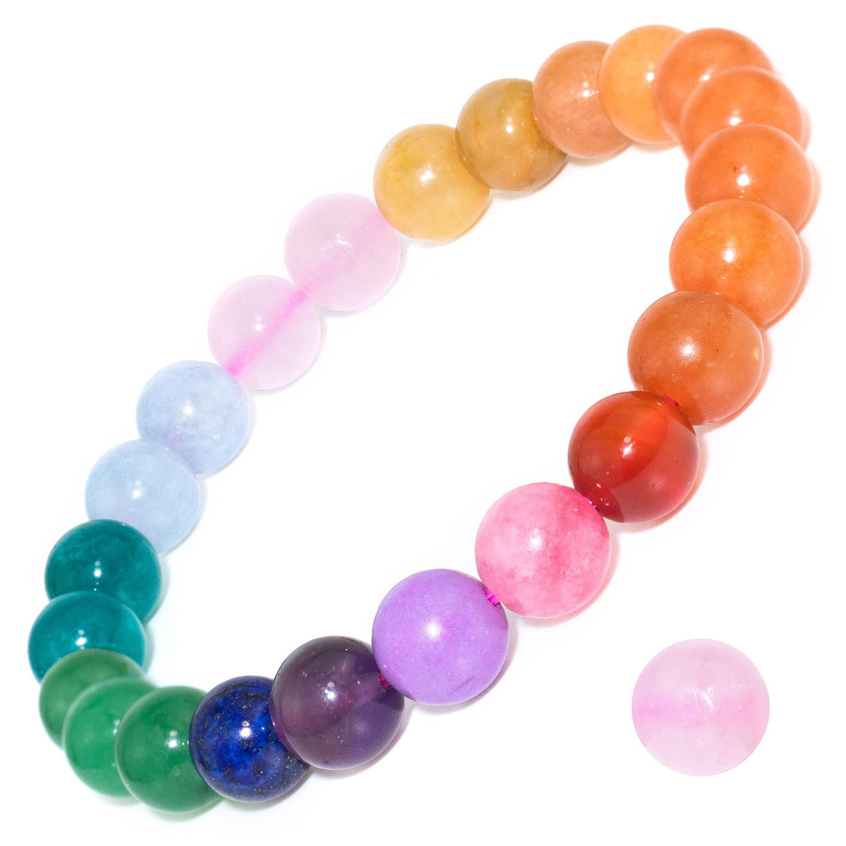 Natural Gemstone Stretch Elastic Bracelet