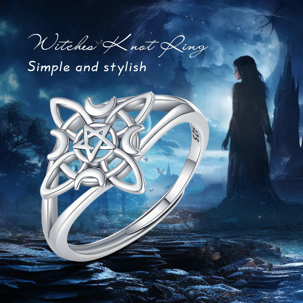 Celtic Witch Knot Necklace - Trinity Symbol Main image