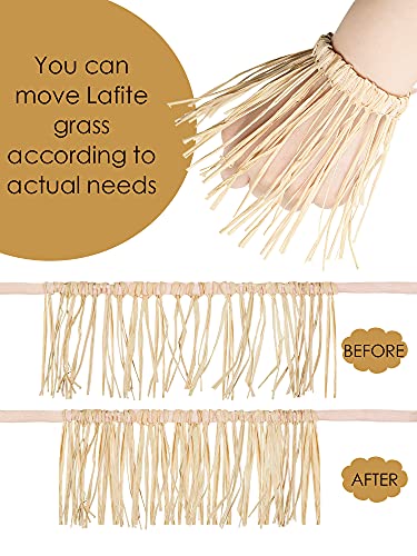 Geyoga 7 Pcs Scarecrow Costume Set Scarecrow Hat and Straw Kit