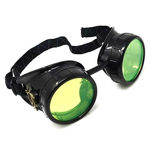 Sleek Industrial Victorian Steampunk Rave Goggles