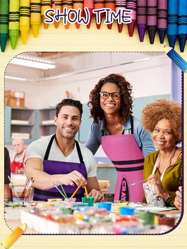 Teenyyou Crayon Costume with Apron and Cone Hat Adult