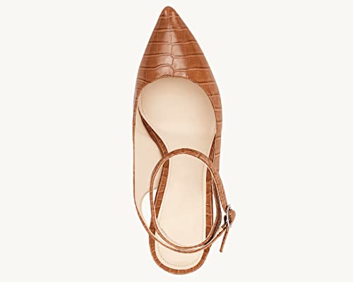 Womens Closed Toe Ankle Strap Heels Pointed Toe Pumps Shoes Slingback High Heel Wedding Dress Shoes