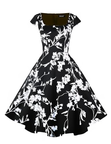 Women's Cocktail Dress 1950s Retro Swing Dress