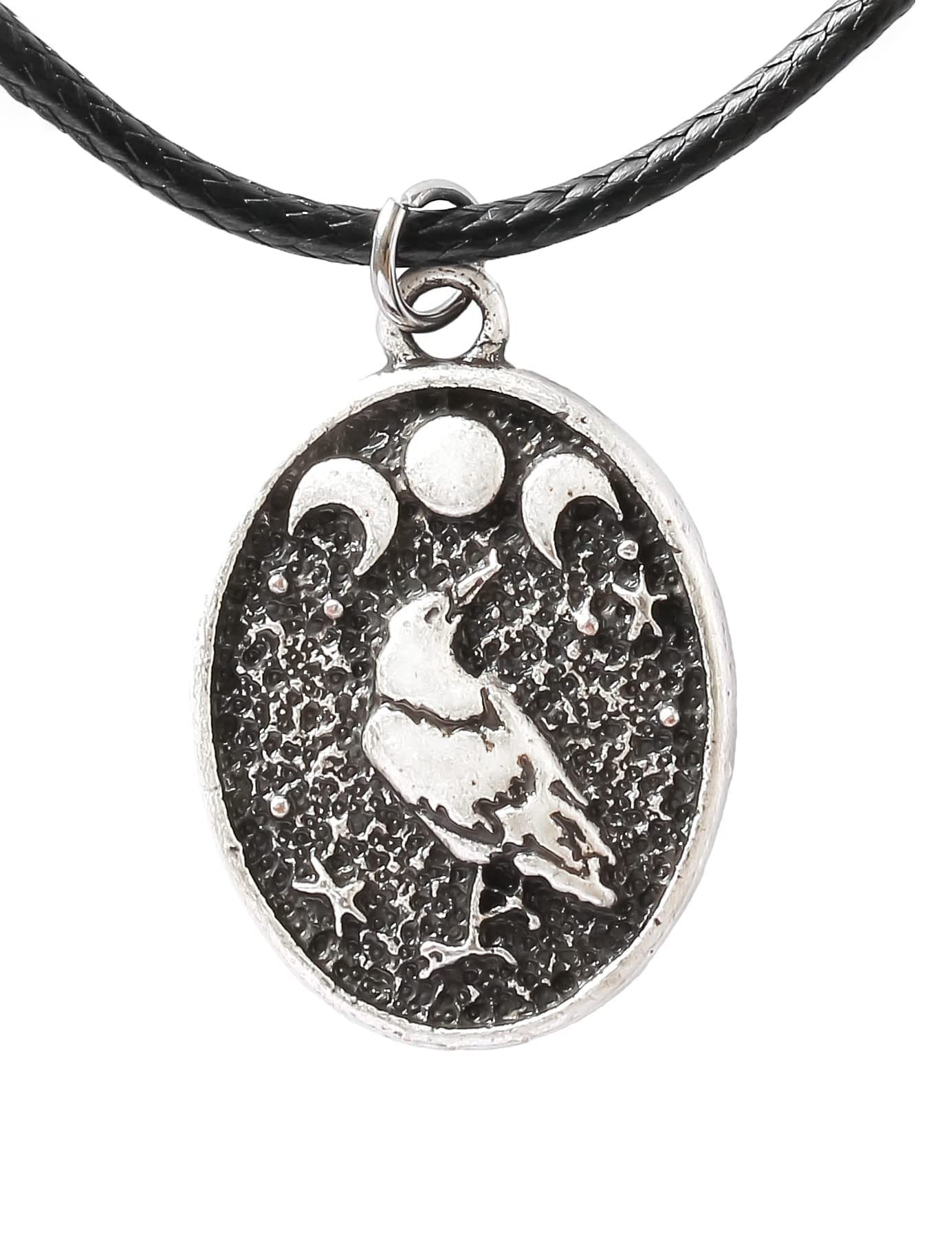 Triple Moon Goddess Necklace - Lunar Phase Jewelry