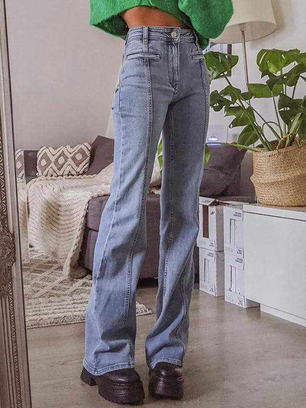 Jeans For Women's Jeans With Star Patches, Vintage Y2k Denim Secondary image