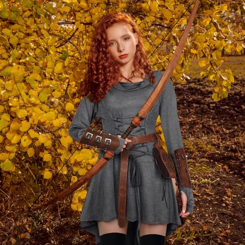 Suhine 5pcs Halloween Renaissance Women Costume
