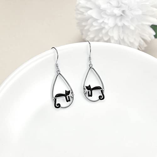 YFN Animal Earrings Sterling Silver Animal Heart Hoop Dangle Earrings Cute Jewelry Gifts for Women Secondary image