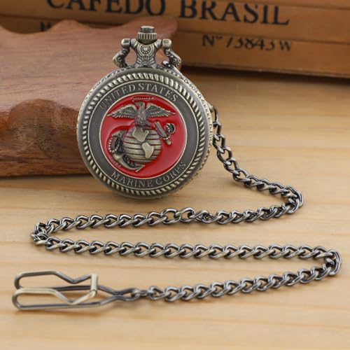 Hollowed-Out Eagle Quartz Men's Pocket Watch