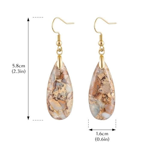 Imperial Jasper Teardrop Earrings