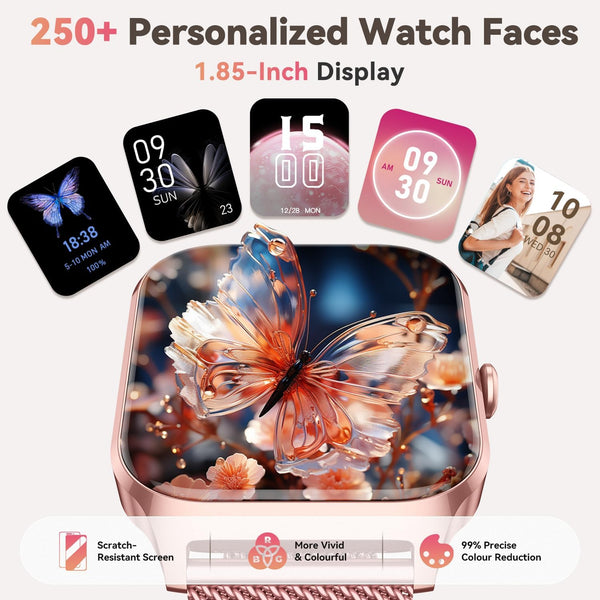 Smart Watch for Women Fitness Tracker: Rose Gold Bluetooth Make Answer
