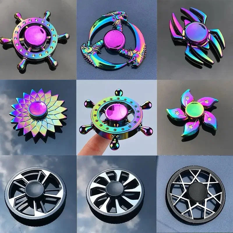 Rainbow Metal EDC Fidget Spinner Main image