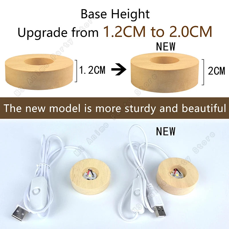 Unique 3d Crystal Ball Night Light LED Lamp Bedside Table Glowing Galaxy Lamp Saturn Planets Moon...