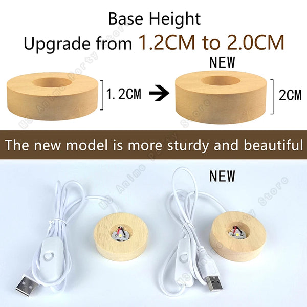 Unique 3d Crystal Ball Night Light LED Lamp Bedside Table Glowing Galaxy Lamp Saturn Planets Moon...