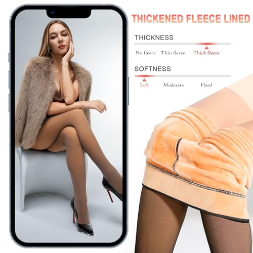 Fleece Lined Thermal Sheer Tights