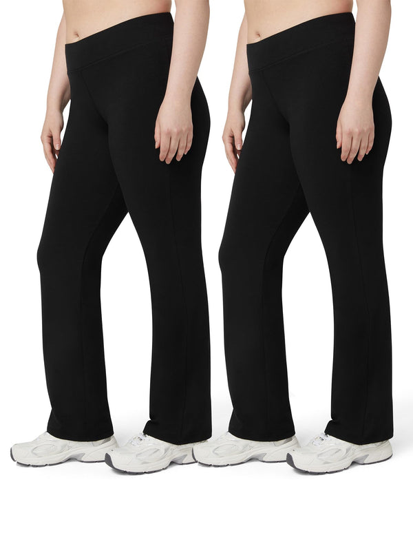 No Nonsense Lounge Yoga Pants For Women, Flared Cotton Leggings