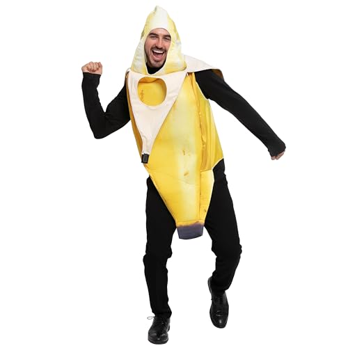 Spooktacular Creations Realistic Banana Costume for Adult Halloween Costume, Theater Plays, Outdoor Activity