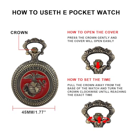 Hollowed-Out Eagle Quartz Men's Pocket Watch