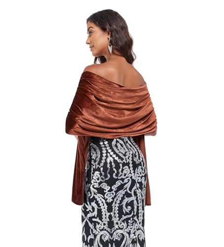 Velvet Shawl Wraps for Women Evening Bridesmaid Winter Shawl Cover